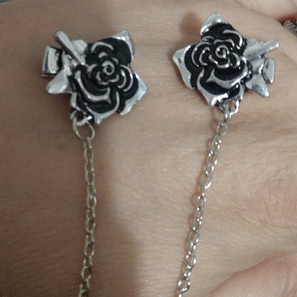 New Rose Silver-tone Cardigan Collar Chain - Picture 6 of 13